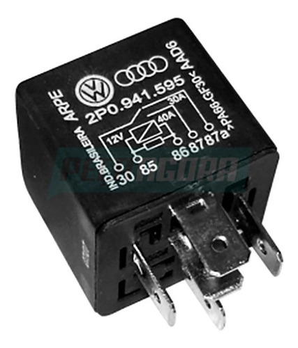 Rele Auliar 12v Man Com Circuito De Protecao 5 Terminais 40/