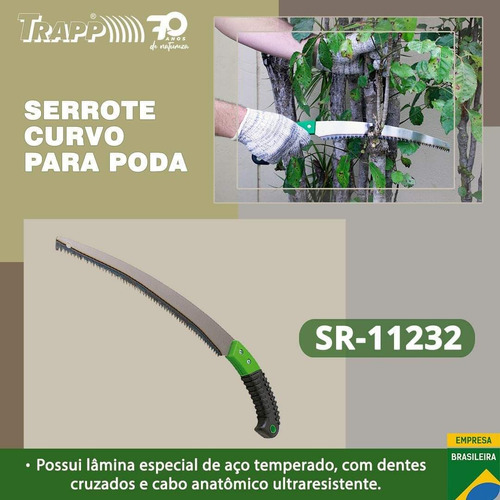 Serrote Para Poda Curvo 30,5 Cm Trapp Sr 11232
