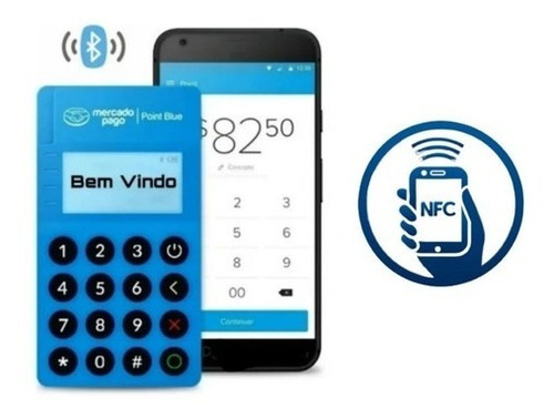 Imagem 4 de 6 de 10 Máquinas Cartão Point Mini Nfc + Adesivos Lote Revenda