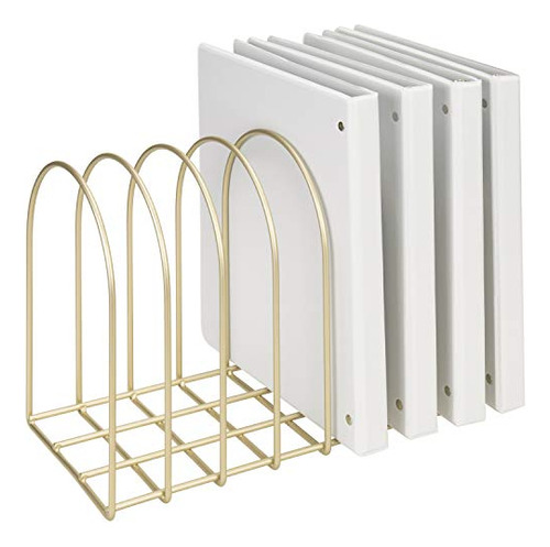 Large Desktop Document Holder, Brass Metal Wire File Fo...