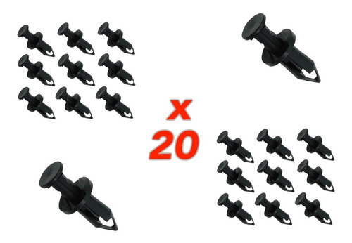 X20 Grampas Clip Traba Plasticas Deflectores Crf150 Crf230f