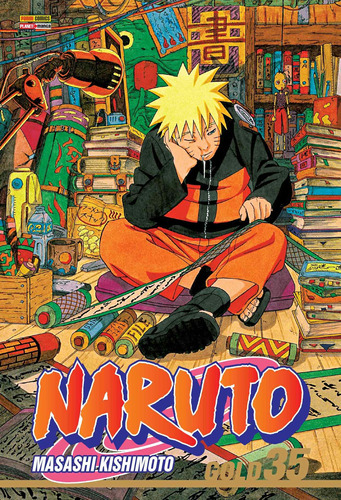 Naruto Gold Vol. 35, de Kishimoto, Masashi. Editora Panini Brasil LTDA, capa mole em português, 2018