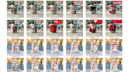 Vectores Digitales Navidad Vol1, Eps, Cdr, Pdf, Sublimar