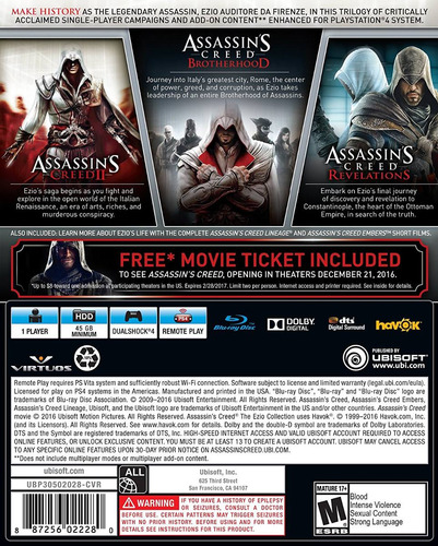 Colección Credo El Ezio De Assassin - Playstation 4