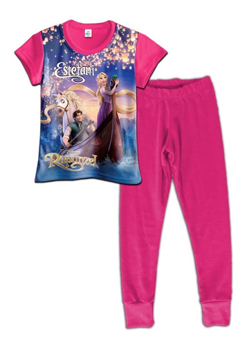 Pijama Niña Manga Corta Rapunzel