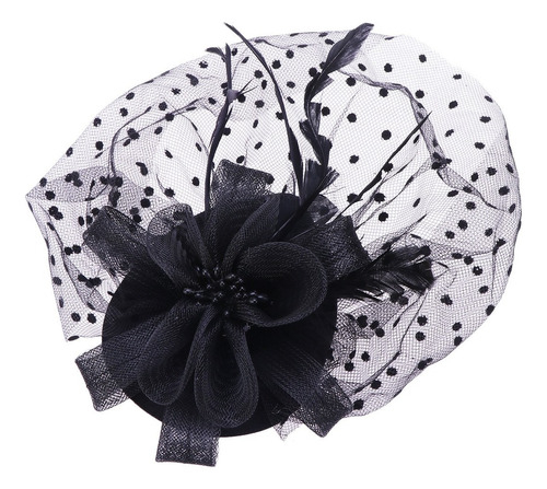 Gorro Con Diseño De Plumas Para Boda Y Novia Barrette Malh [