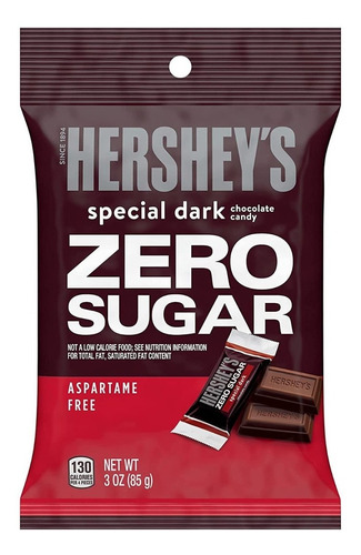 Hersheys Sugar Free 3 Oz Dark Chocolates Oscuro Libre Azucar