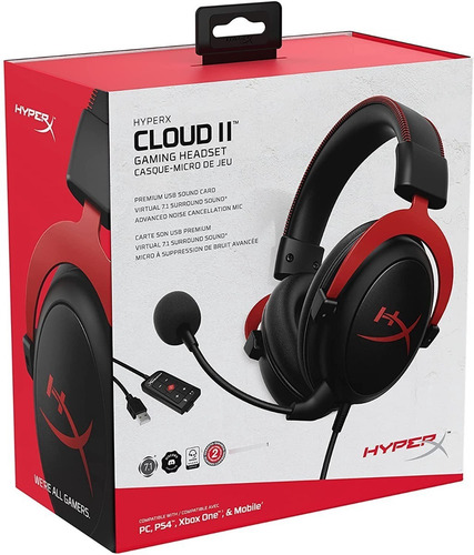 Hyperx Cloud Ii - Auriculares Gaming Sonido Envolvente 7.1