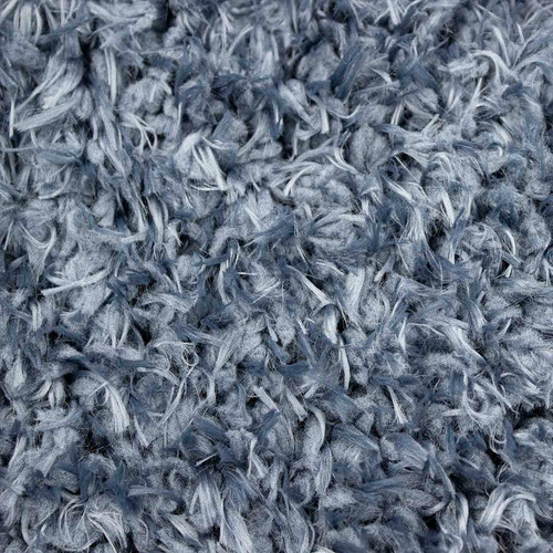 Tapete Decorativo Dib Oslo Shagg 120x170 Cm Ancho 120 Cm Color Azul Marino Diseño De La Tela Shaggy Largo 170 Cm