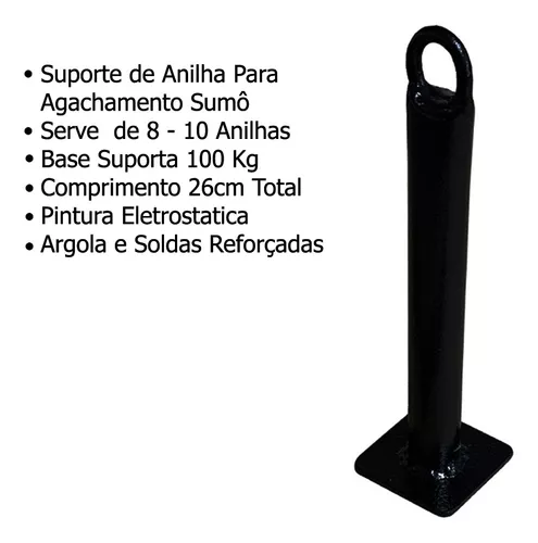 Kit Suporte e Barra Para Agachamento Sumo Com Mosquetão 8cm, Magalu  Empresas