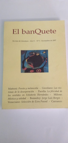 Revista El Banquete Nº5 Noviembre 2007