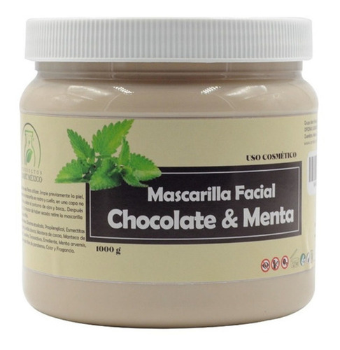 Mascarilla Facial Chocolate Y Menta Piel Madura 1 Kg