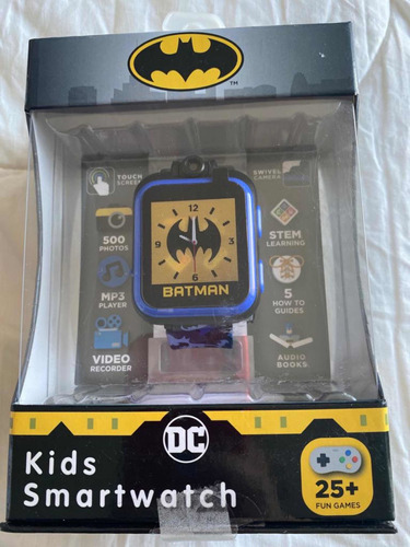 Reloj Interactivo Batman Correa Azul Pantalla Tactil