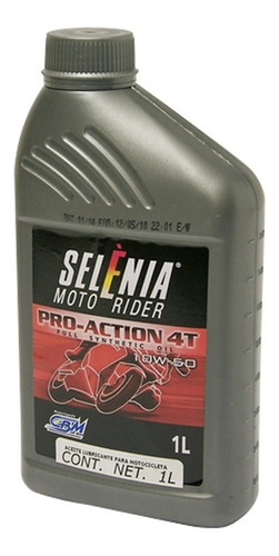 Aceite Selenia Pro-action P/ Motor 4 Tiempos Motocicleta 1l