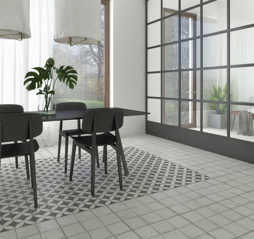 Imagen 3 de 8 de Piso Ceramico 1°calidad 45,3x45,3 Flower Base San Lorenzo