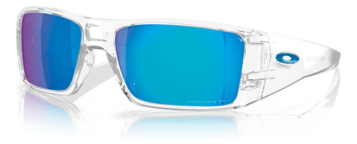 Óculos  Sol Oakley Heliostat Clear Prizm Sapphire Polarizada