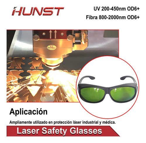 Gafas De Protección Ocular Láser De Seguridad Uv355 & 1064nm