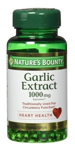 Aceite De Ajo Garlic Oil 1000mg Natures Bounty X 100