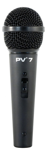 Microfone De Mão Profissional Com Cabo Xlr Peavey Pv-7 Cor Preto