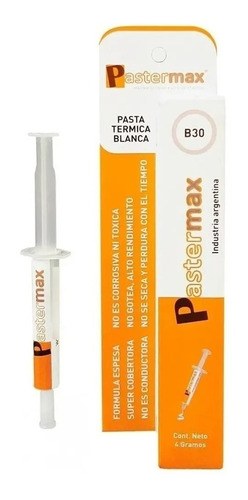 Pasta Termica Pastermax B30 Blanca Formula Espesa No Gotea