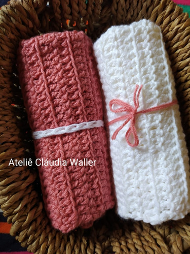 Imagem 3 de 4 de 2 Mantas Layer Croche Newborn 50x40 Fotografia Props Bebe