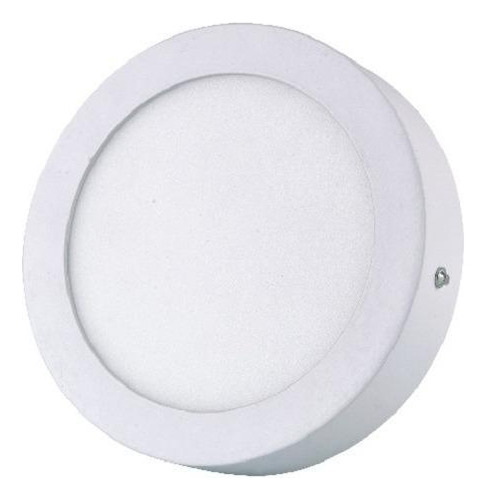 Panel Led Circular 12w Sobrepuesto Blanco