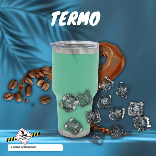 Termo De Acero Inoxidable 30 Oz Varios Colores