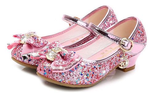 U Zapatos De Niña Sandalias Princesa Zapatillas De Cristal