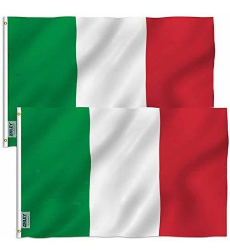 Bandera - Anley Pack Of 2 Fly Breeze 3x5 Foot Italy Flag - V