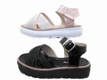 Comprar Sandalia Nena Niña Plataforma Hiper Liviana Brillo Moda