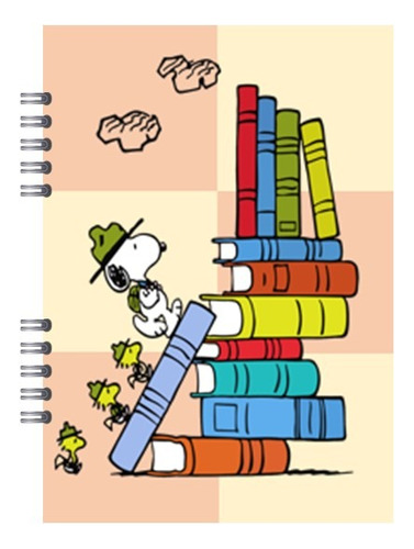 Agenda / Libreta Escolar Snoopy 2024 + Lápiz De Regalo
