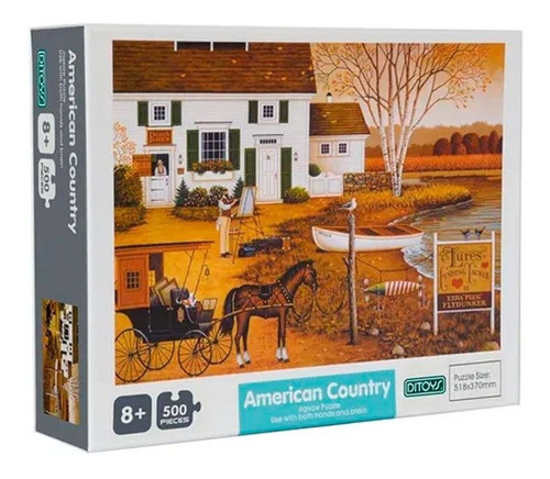 Rompecabezas Puzzle 500 Piezas American Country 2409 Ditoys