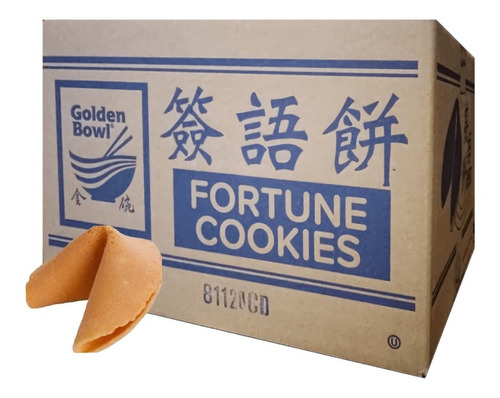 Caja De Galletas De La Fortuna China Golden Bowl 350pzas