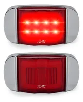 Comprar Par Plafón 8 Led Arillo Gel Bisel Cromado Lateral Camión