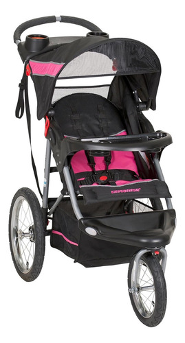 Carriola para correr Baby Trend Expedition Jogger TJ75B12A bubble gum con chasis color gris