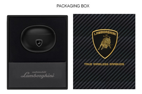 Auricular in ear wireless Lamborghini Tws300 Negro bluetooth com estuche de carga