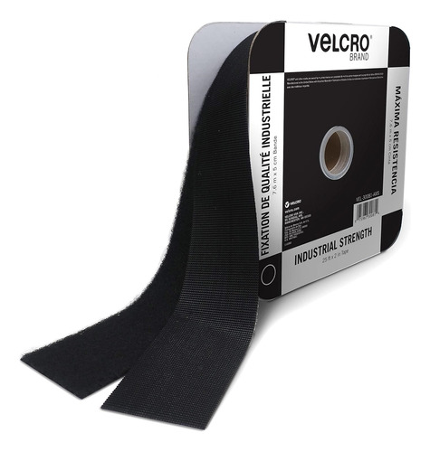 Rollo A Granel Soporta 10 Libras, Color Negro, Velcro Brand