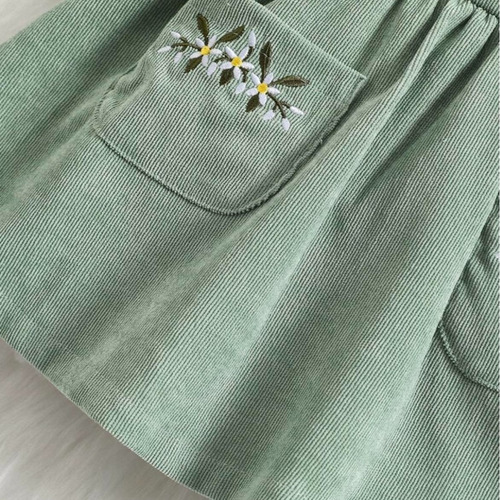 Jumper Corderoy Vestido Bebe Con Remera Manga Larga