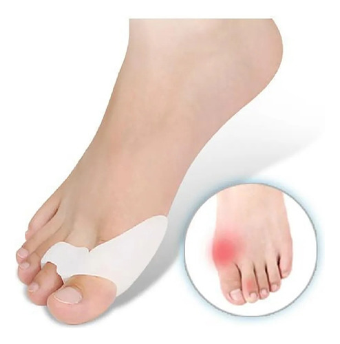 Separador De Dedos Con Protector Para Juanete Color Blanco T