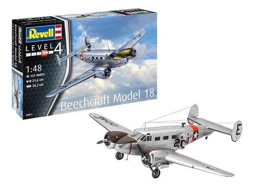 03811 Beechcraft Modelo 18 48 Escala Sin Construir Sin Kit M