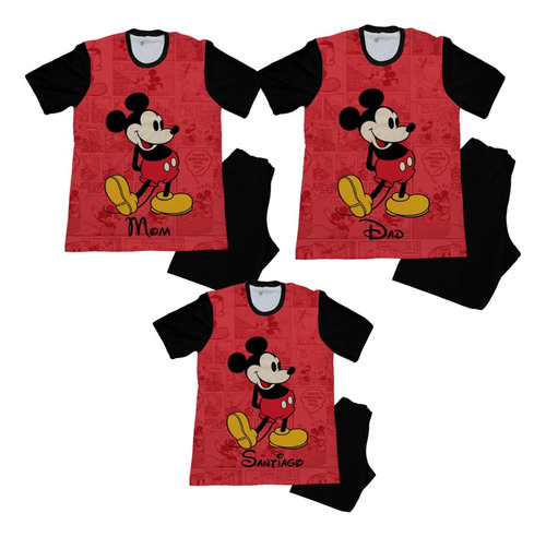 Pijama Familia Mickey Minnie Combo Set X3