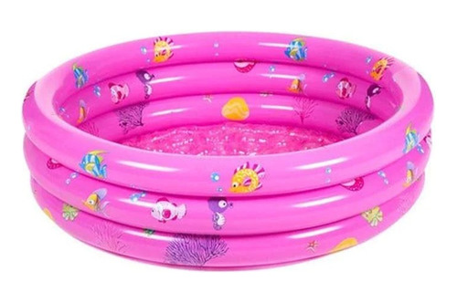 Piscina Inflable Plástico 3 Anillos 90 X 23 Cm Verano Paseos