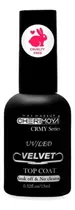 Comprar Top Coat Velvet Semipermanente Cherimoya Manicura Uñas 15ml Color Negro