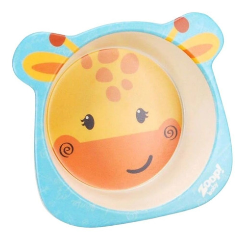 Imagem 4 de 6 de Kit Refeicao Zoop Bowl Zp00804 Girafa 3pcs