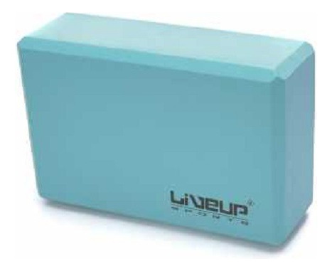 Bloco De Yoga - 22,8x15,2x7,6cm - Cor Azul - Liveup Sports