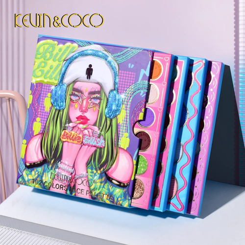 Paleta Billie Eilish Green 102 Colores Kevin & Coco