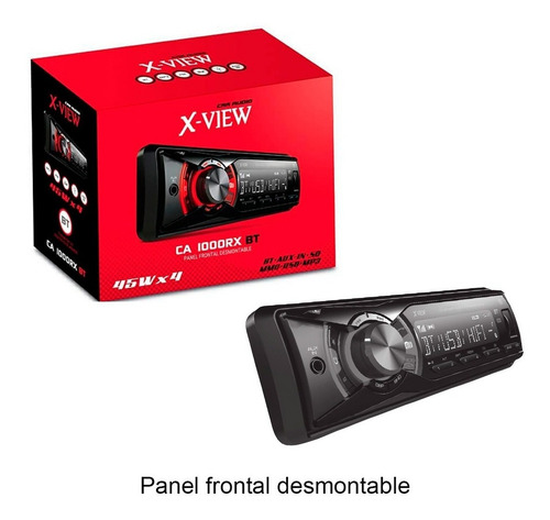 Estéreo para auto X-View CA1000RX BT con USB, bluetooth y lector de tarjeta SD