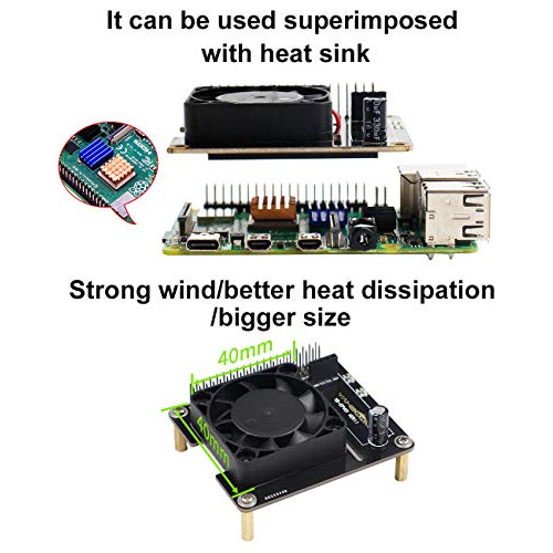 Ventilador De Refrigeración Silencioso Yahboom Raspberry Pi