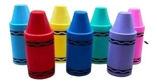 35 Vasos Crayola Gigante Para Bebidas Lapicera Dulcero