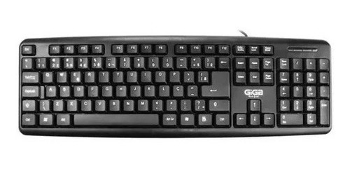 Teclado Usb Preto Giga Tech 4002-01 Escritório Classico Pc